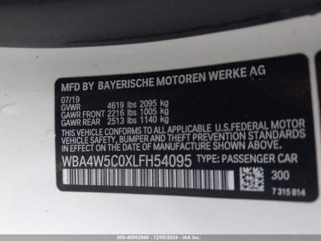 WBA4W5C0XLFH54095 BMW 430i Xdrive