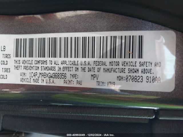 1C4PJMABXGW368356 Jeep Cherokee Altitude