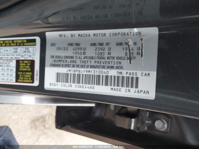 JM1BPBJY9M1310040 Mazda Mazda3 2.5 Turbo