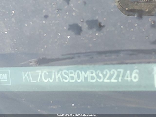 KL7CJKSB0MB322746 Chevrolet Trax Fwd Ls