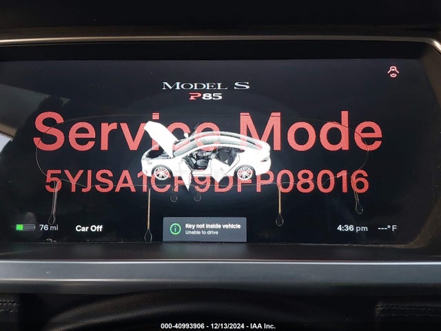 2013 TESLA MODEL S 5YJSA1CP9DFP08016 Photo 6
