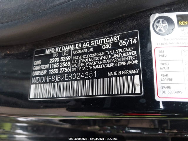 WDDHF8JB2EB024351 Mercedes-Benz E 350 4matic