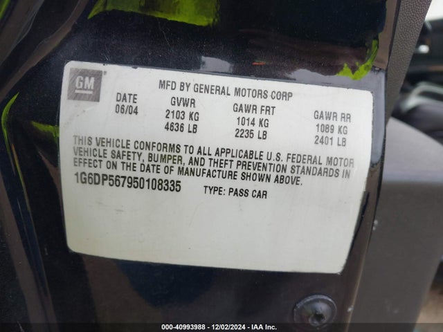 2005 CADILLAC CTS 1G6DP567950108335 Photo 8