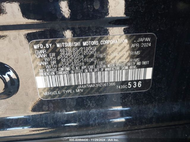 2024 MITSUBISHI ECLIPSE CROSS JA4ATWAA3RZ061366 Photo 8