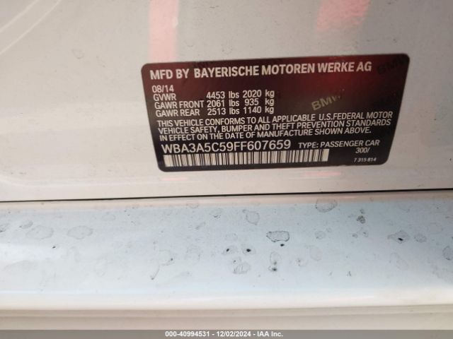 WBA3A5C59FF607659 BMW 328I