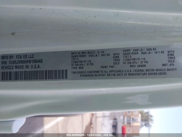 1C4RJXN66RW186440 Jeep Wrangler 4xe Willys 4xe