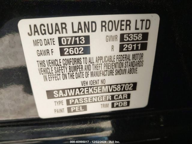 SAJWA2EK5EMV58702 Jaguar Xj Xjr Lwb