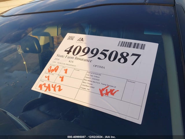 KIA OPTIMA EX 2016 5XXGU4L39GG054521 Image 21