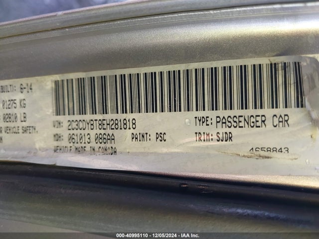 2C3CDYBT8EH281818 Dodge Challenger Shaker Pkg