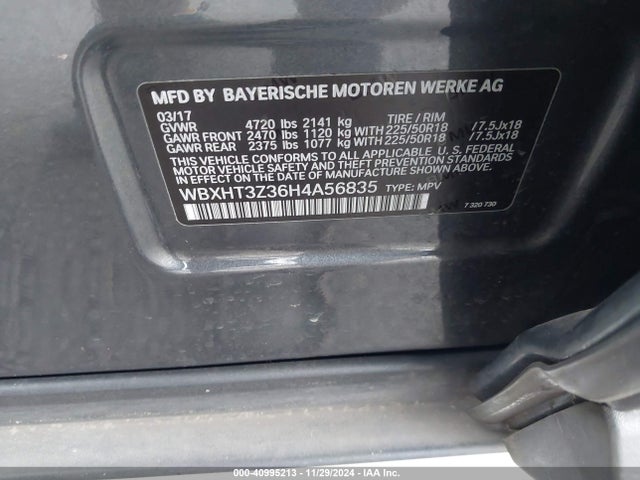 BMW X1 2017 WBXHT3Z36H4A56835 Image 24