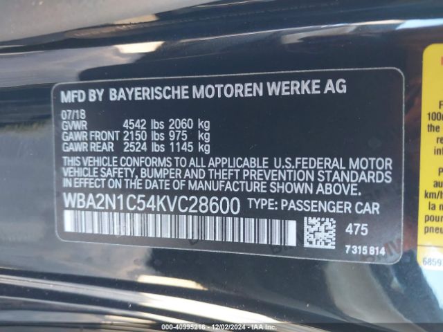 WBA2N1C54KVC28600 BMW M240i