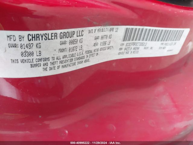 2012 FIAT 500 3C3CFFBR3CT335212 Photo 8