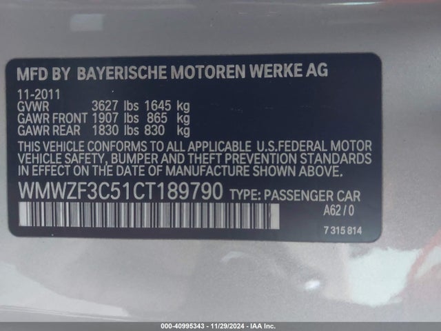 2012 MINI COOPER CLUBMAN WMWZF3C51CT189790 Photo 8