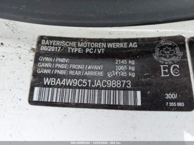 WBA4W9C51JAC98873 BMW 440i Xdrive