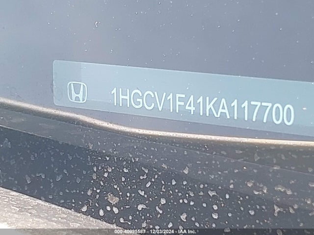 Honda ACCORD EX 2019 1HGCV1F41KA117700 Image 9