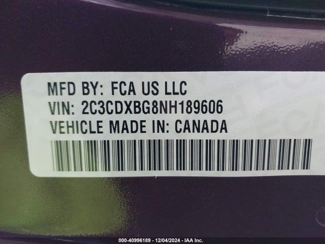 Dodge Charger Sxt Rwd 2022 2C3CDXBG8NH189606 Image 9