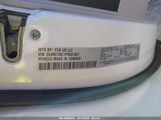 2C4RC1BG1PR531657 Chrysler Pacifica Touring L
