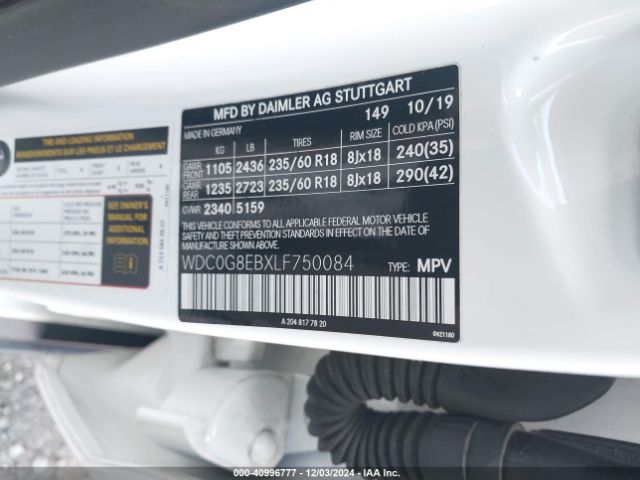 WDC0G8EBXLF750084 Mercedes-Benz Glc 300 4matic