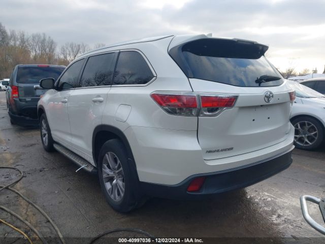5TDKKRFH3FS109773 Toyota Highlander Xle V6