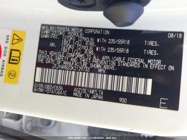 JTJYARBZ0K2129733 Lexus Nx 300 F Sport