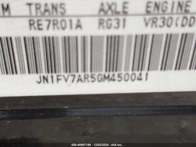 JN1FV7AR5GM450041 Infiniti Q50 3.0t Red Sport 400