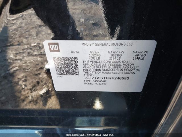 1G1ZG5ST6RF246593 Chevrolet Malibu Fwd Rs
