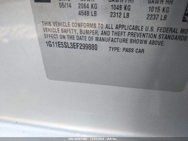 1G11E5SL3EF299880 Chevrolet MALIBU 2LT