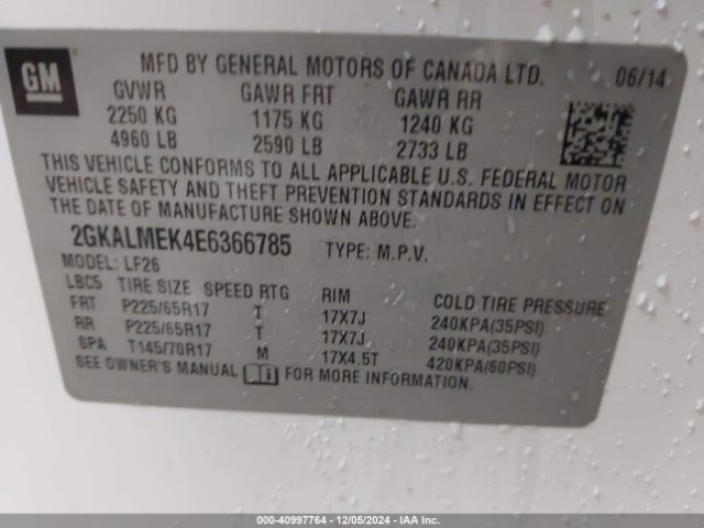2GKALMEK4E6366785 GMC Terrain Sle-1