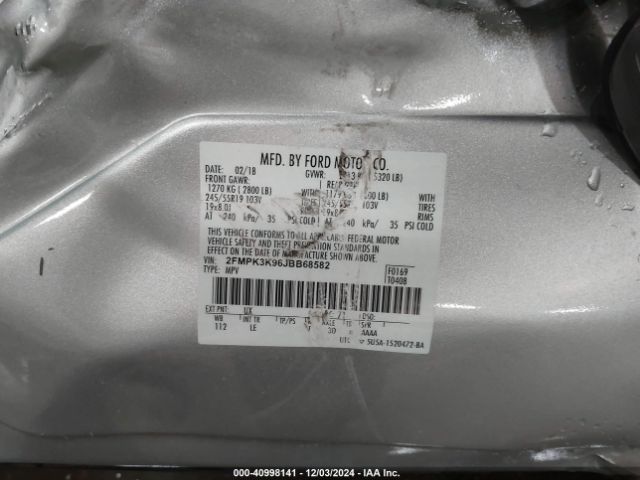 2FMPK3K96JBB68582 Ford Edge Titanium