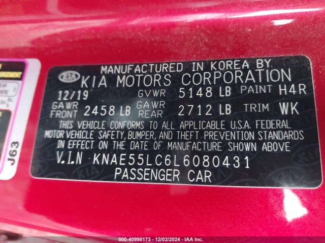 KNAE55LC6L6080431 KIA Stinger Gt2