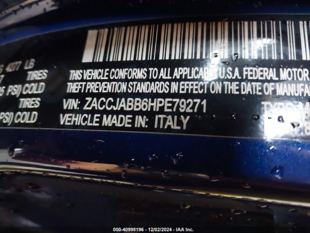ZACCJABB6HPE79271 Jeep Renegade Latitude Fwd
