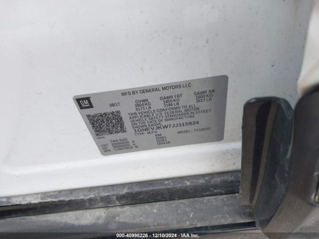 1GNEVJKW7JJ115924 Chevrolet Traverse Premier
