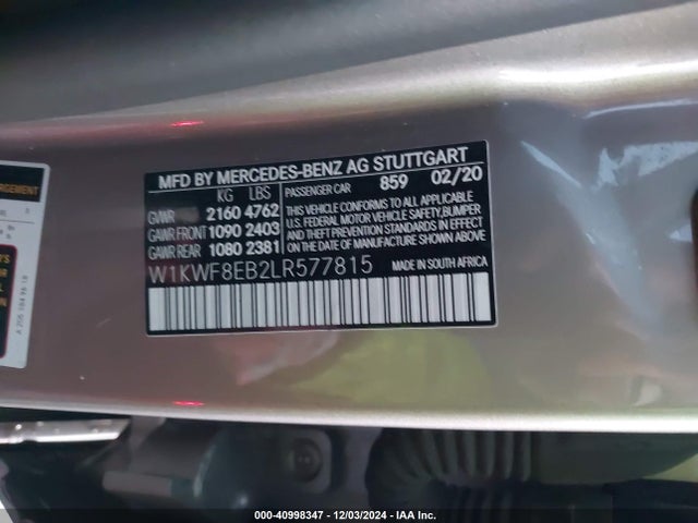 W1KWF8EB2LR577815 Mercedes-Benz C 300 4matic