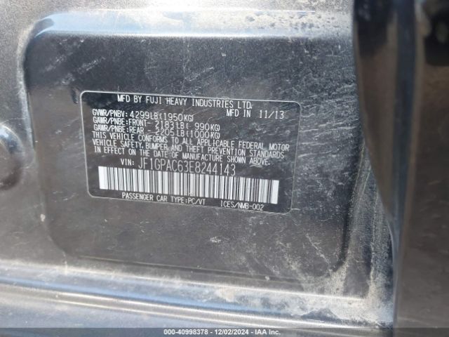 JF1GPAC63E8244143 Subaru Impreza 2.0i Premium