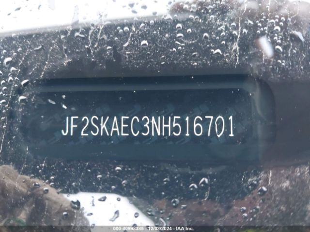 JF2SKAEC3NH516701 Subaru Forester Premium