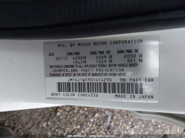 JM1GJ1W59G1414290 Mazda Mazda6 I Grand Touring