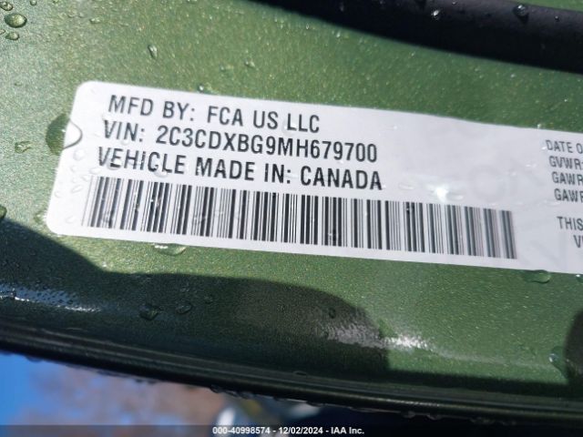 2021 DODGE CHARGER 2C3CDXBG9MH679700 Photo 8