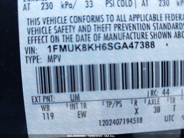 Ford Explorer St-line 2025 1FMUK8KH6SGA47388 Image 9