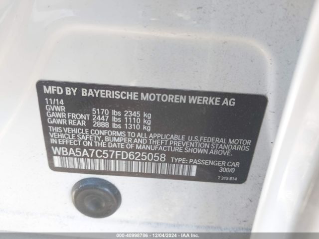 WBA5A7C57FD625058 BMW 528i Xdrive