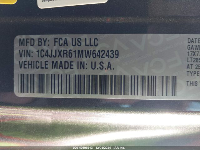 1C4JJXR61MW642439 Jeep Wrangler 4xe Unlimited Rubicon 4x4