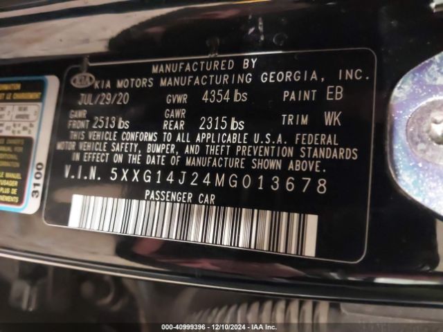 5XXG14J24MG013678 KIA K5 LXS