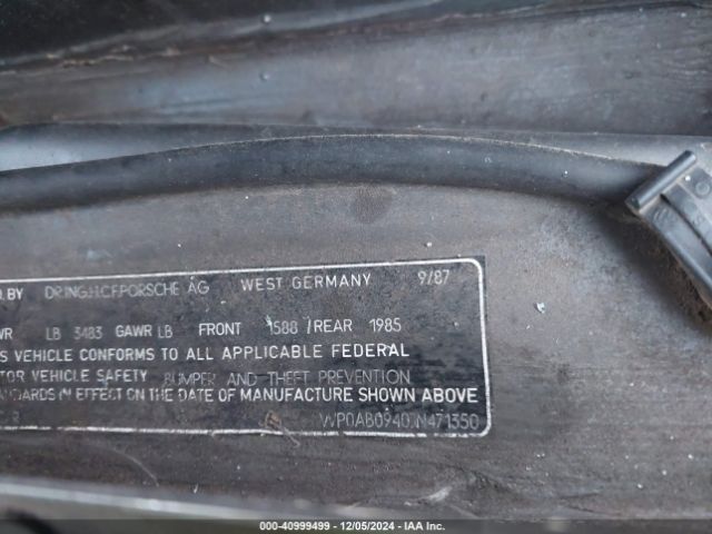 1988 PORSCHE 944 WP0AB0940JN471350 Photo 8