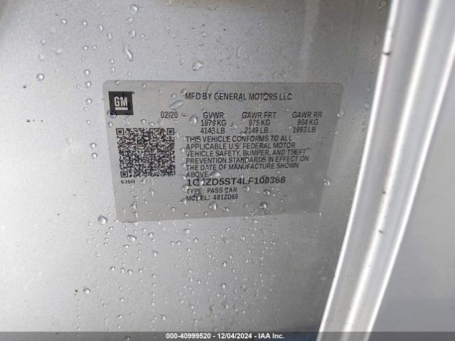 1G1ZD5ST4LF100368 Chevrolet Malibu Fwd Lt