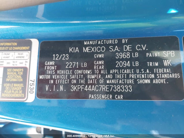 KIA FORTE GT 2024 3KPF44AC7RE738333 Image 9