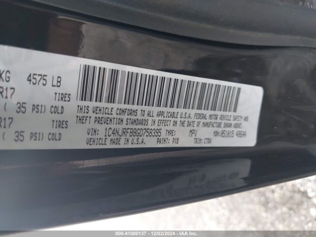 1C4NJRFB8GD758395 Jeep Patriot Latitude
