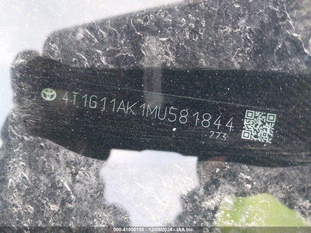 Toyota CAMRY SE 2021 4T1G11AK1MU581844 Image 9