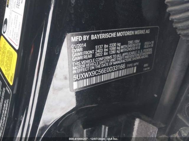 5UXWX9C56E0D33166 BMW X3 Xdrive28i