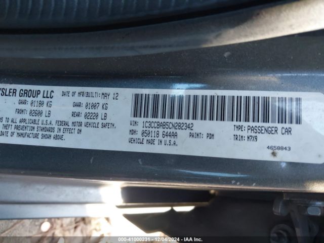 2012 CHRYSLER 200 1C3CCBAB5CN282342 Photo 8
