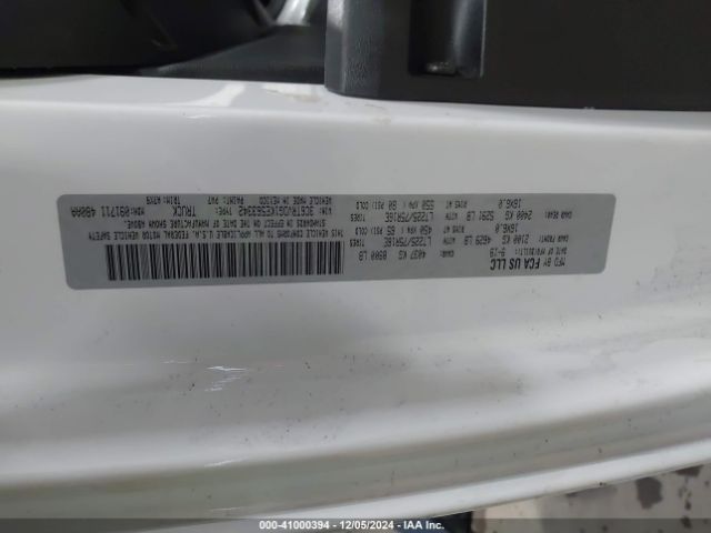 3C6TRVDG1KE563342 RAM Promaster 2500 High Roof 159 Wb