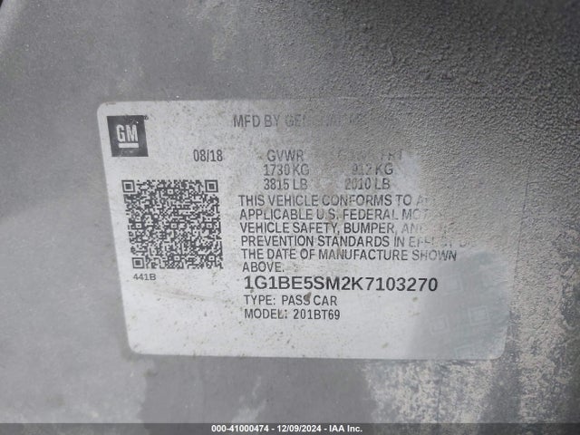 1G1BE5SM2K7103270 Chevrolet CRUZE LT